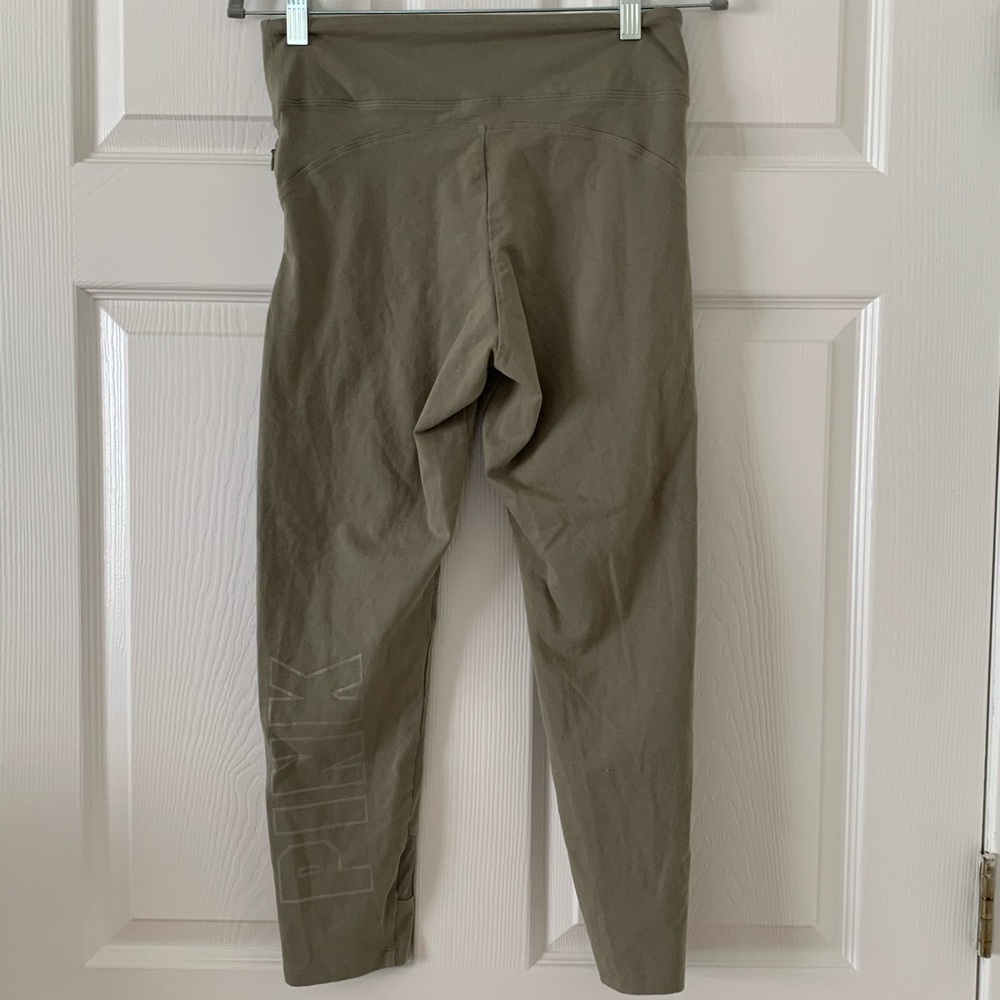 Pink VS Yoga army green leggings size L - Picture 5 of 8
